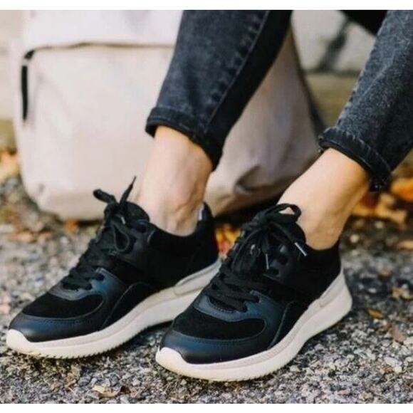 Everlane Shoes - Everlane The Trainer Leather Sneakers Womens Size 11 Black Athletic Shoes
